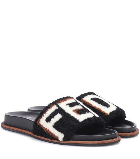 fendi schuhe stiefel|fendi shearling sandals.